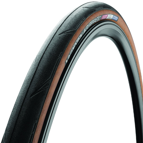 700 x 25 Black/Tan Vredestein Superpasso Clincher Tire - Options