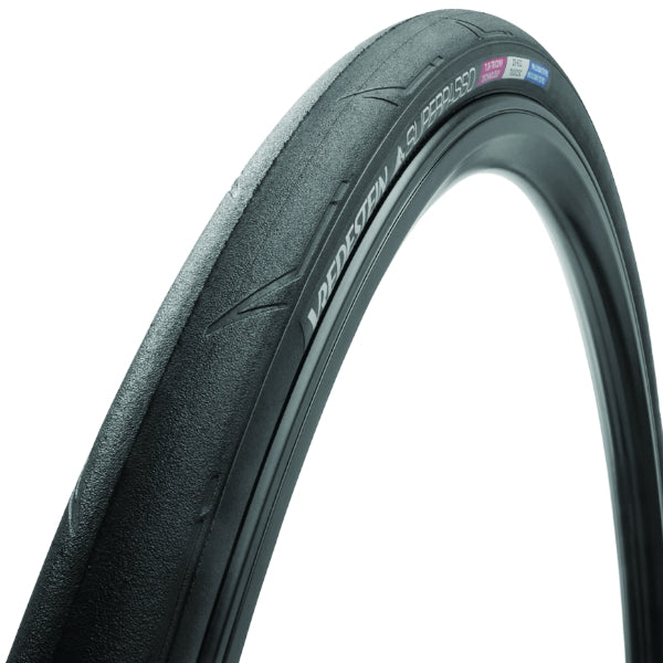 700 x 25 Black/Black Vredestein Superpasso TLR Tubeless Ready Clincher Tire - Options